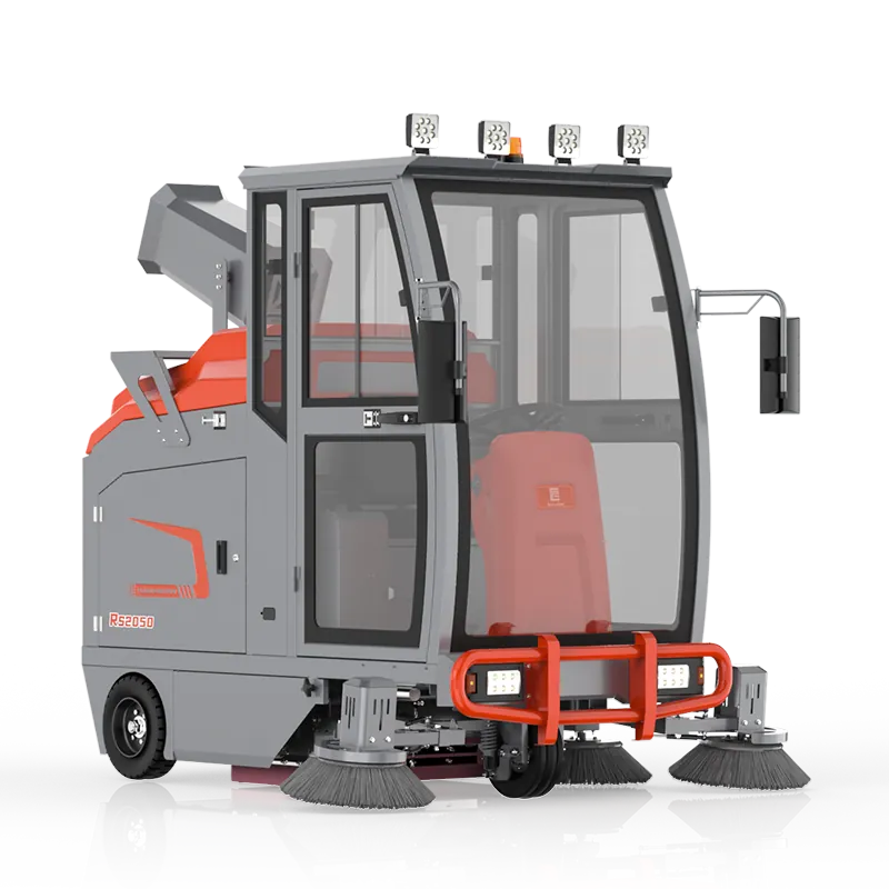 S2050 Enclosed-Cab Ride-On Sweeper