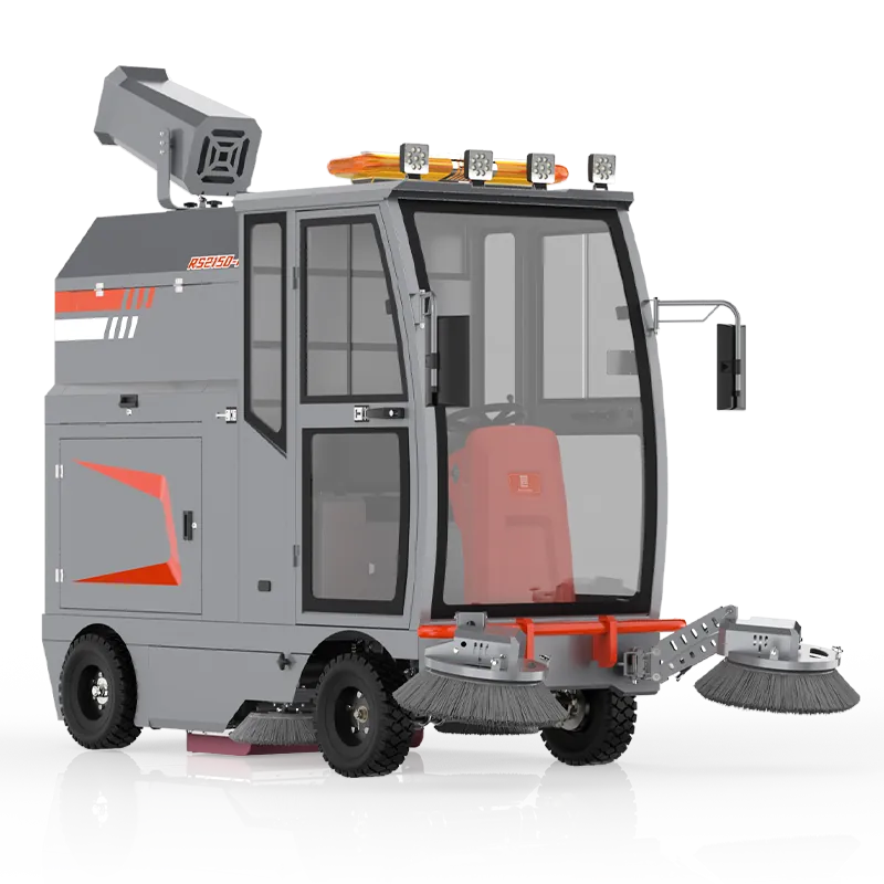 S2150-F Enclosed-Cab Ride-On Sweeper