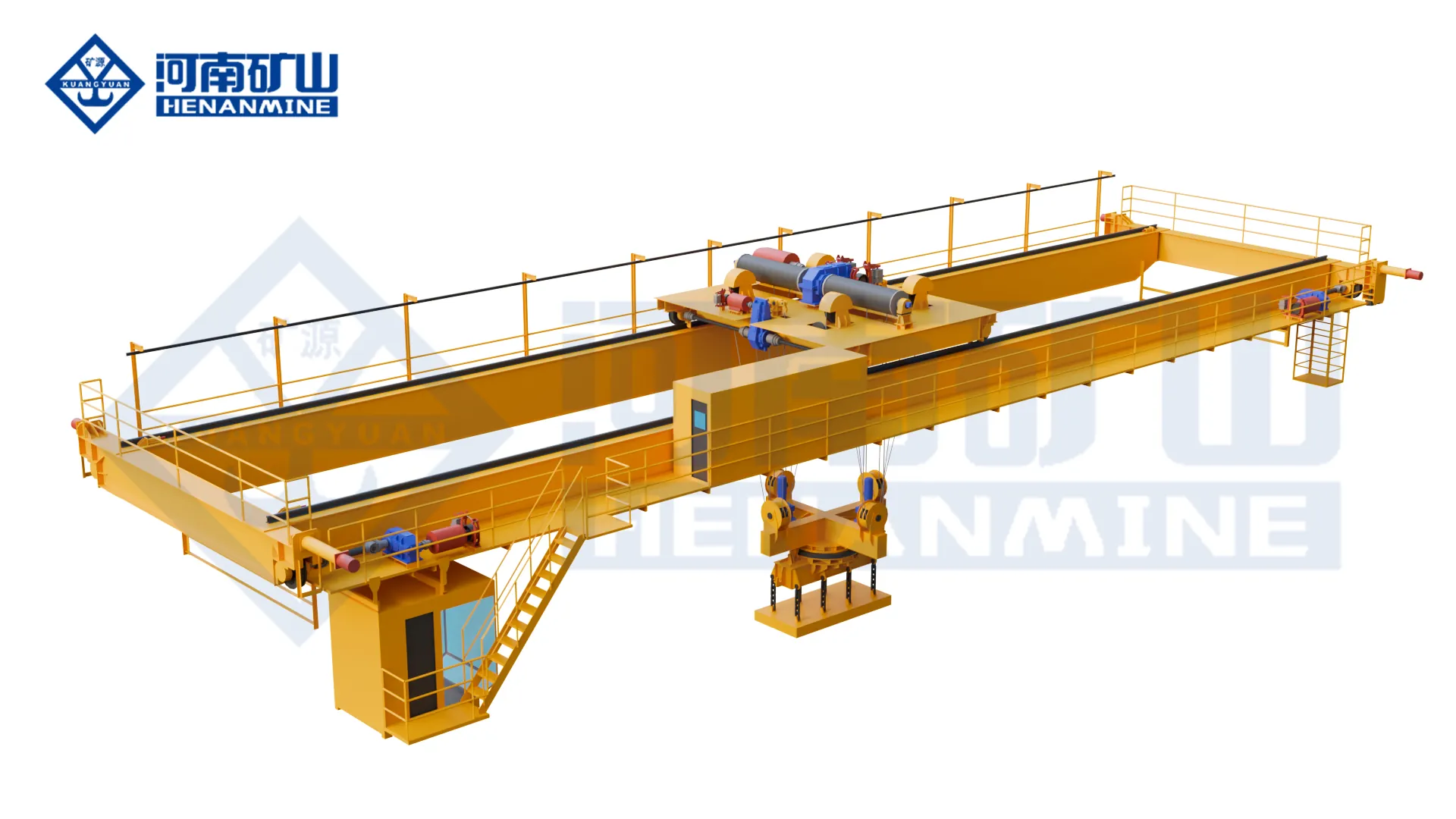 Bottom-Rotating Electromagnetic Spreader Beam Overhead Crane