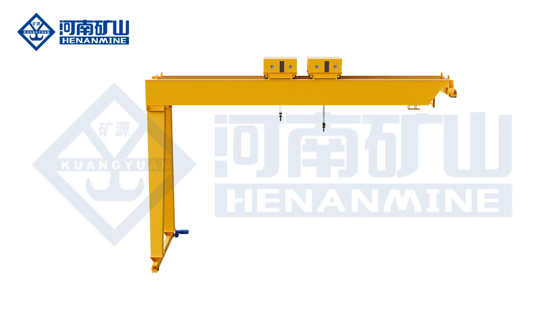 Double-Trolley Semi-Gantry Crane