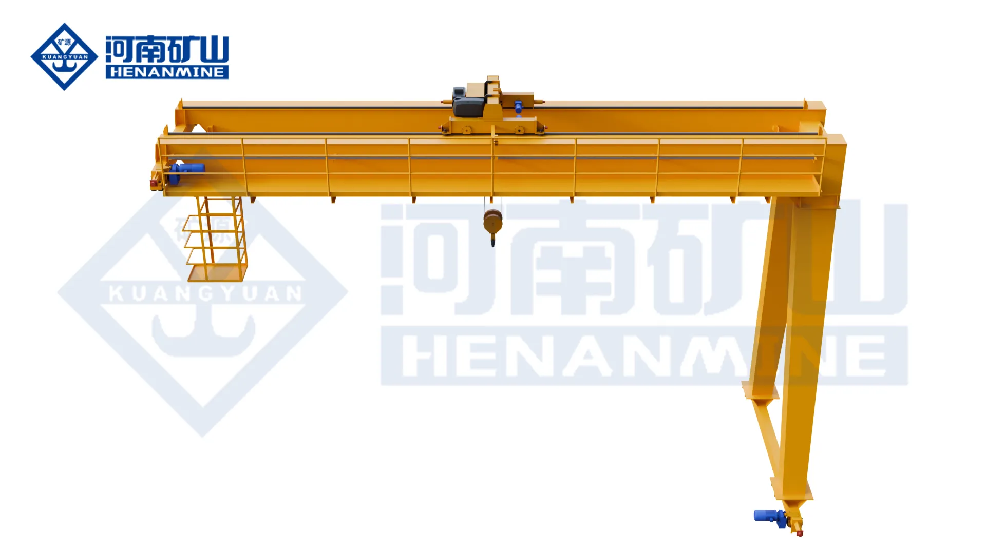 New Type Double-Girder Electric Hoist Semi-Gantry Crane