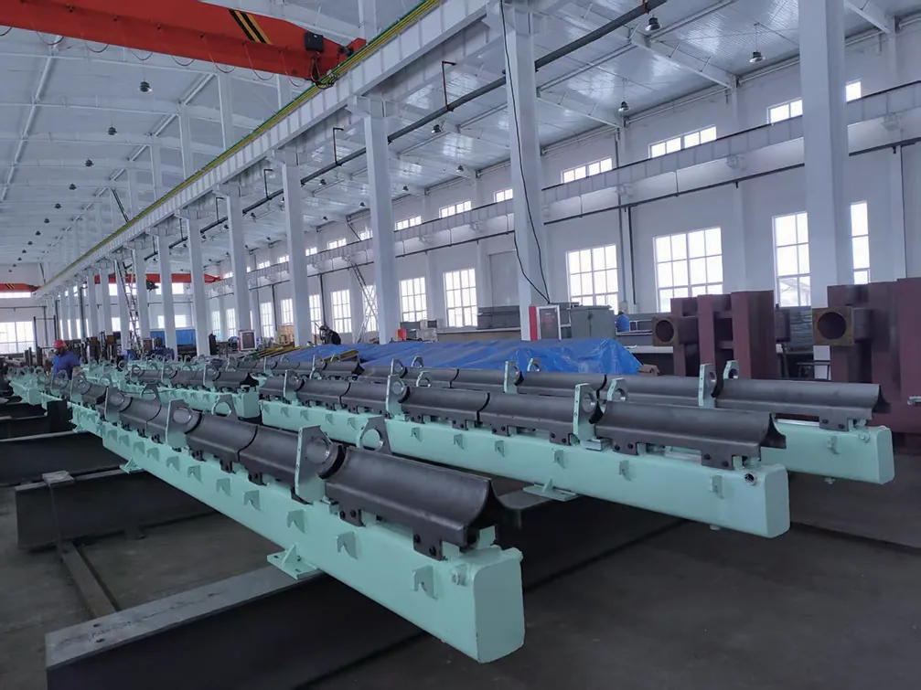 Delivery walk-beam, workshop assembly